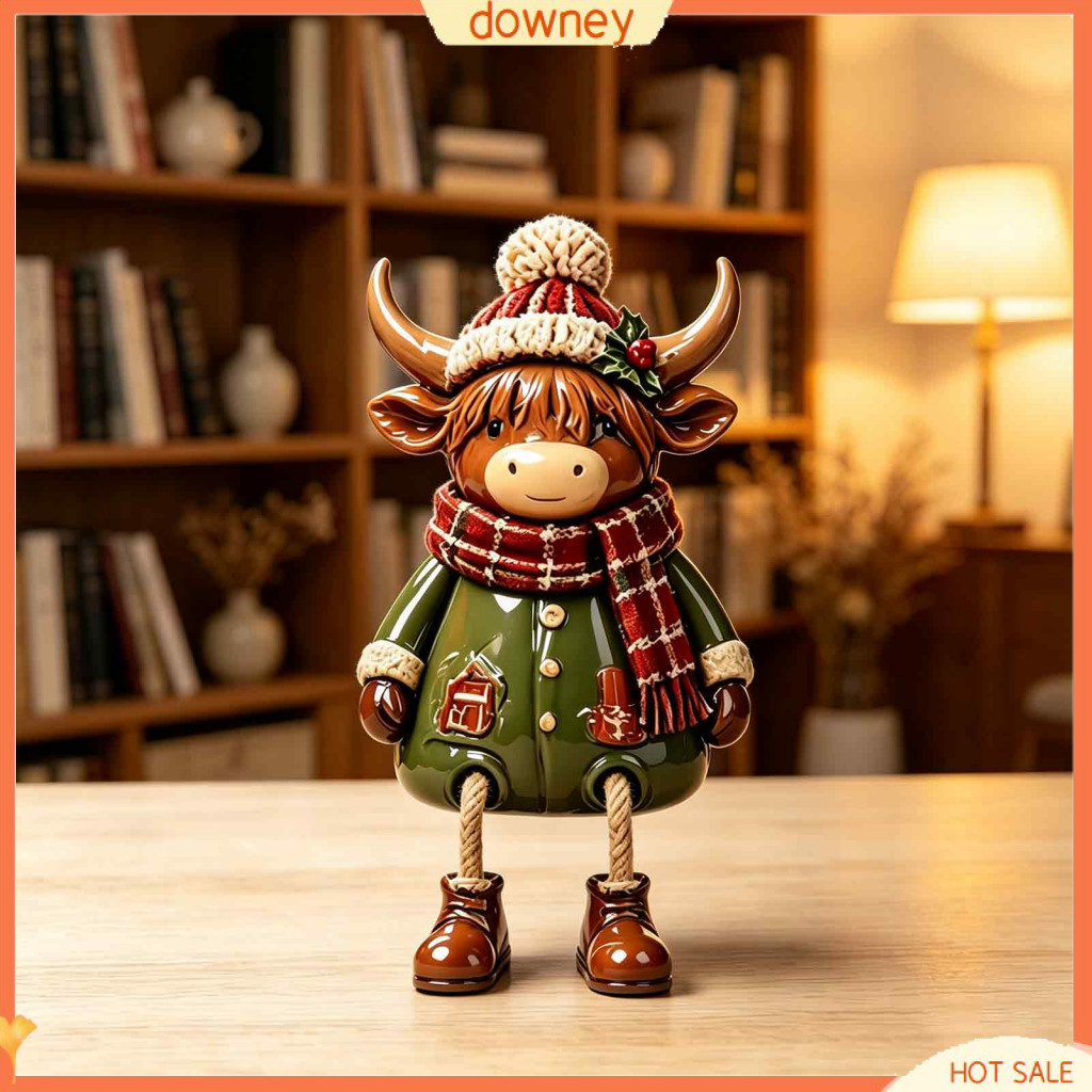 Christmas Shelf Sitter Figurines Retro Farm Hanging Leg Ornaments for Mantel Tabletop Tree Holiday Home Decor Festive De