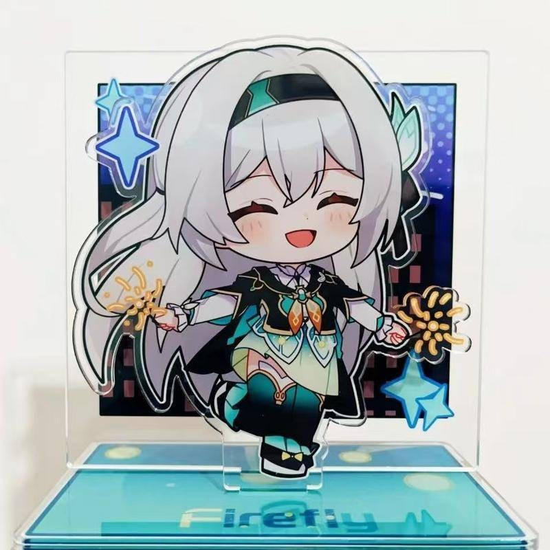 Collapse Game：Railway Star Firefly Acrylic Stand Model Ornament Desktop Decoration Cosplay Christmas Keychain Birthday G