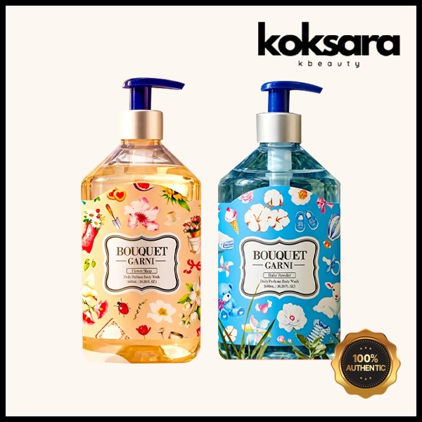 Bouquet Garni Daily Perfume Body Wash 600ml Flower Shop / Baby Powder 2 Types