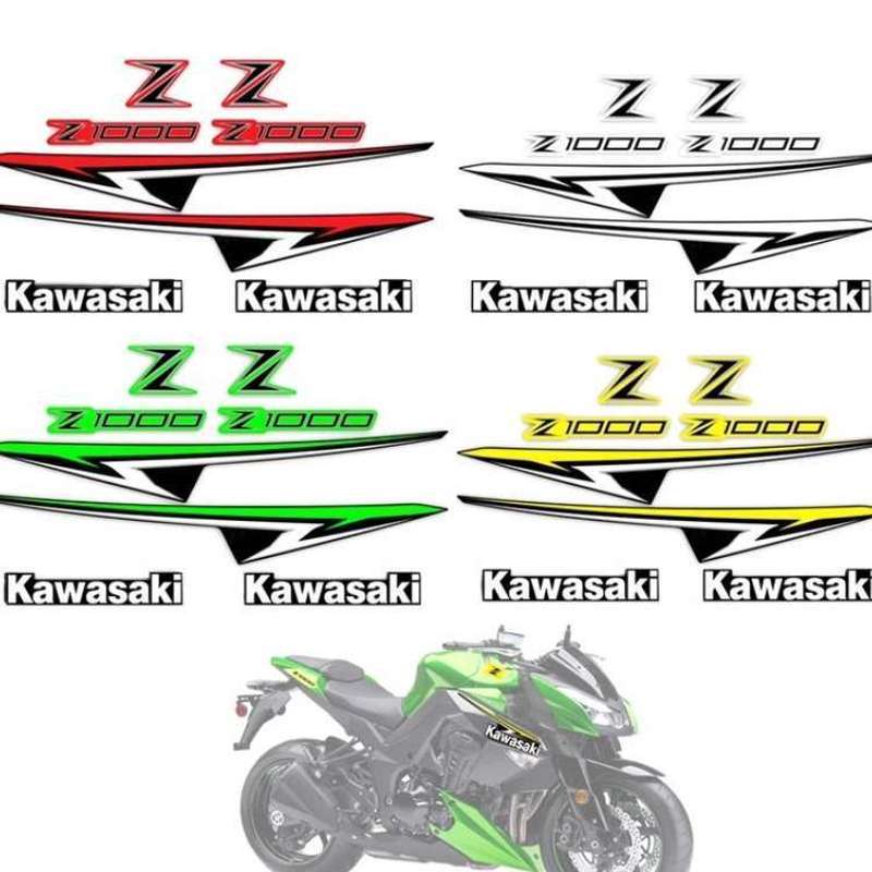 Kit Adesivos Kawasaki Z1000 2010-2013 para Carenagem Completa Decal Racing Impermeável