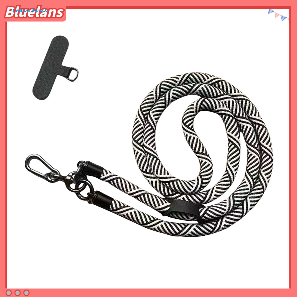 Heavy-duty Flat Lanyard Diagonal Hanging Adjustable Phone Case Crossbody Strap with Buckle – Hands-free Neck for Trave
