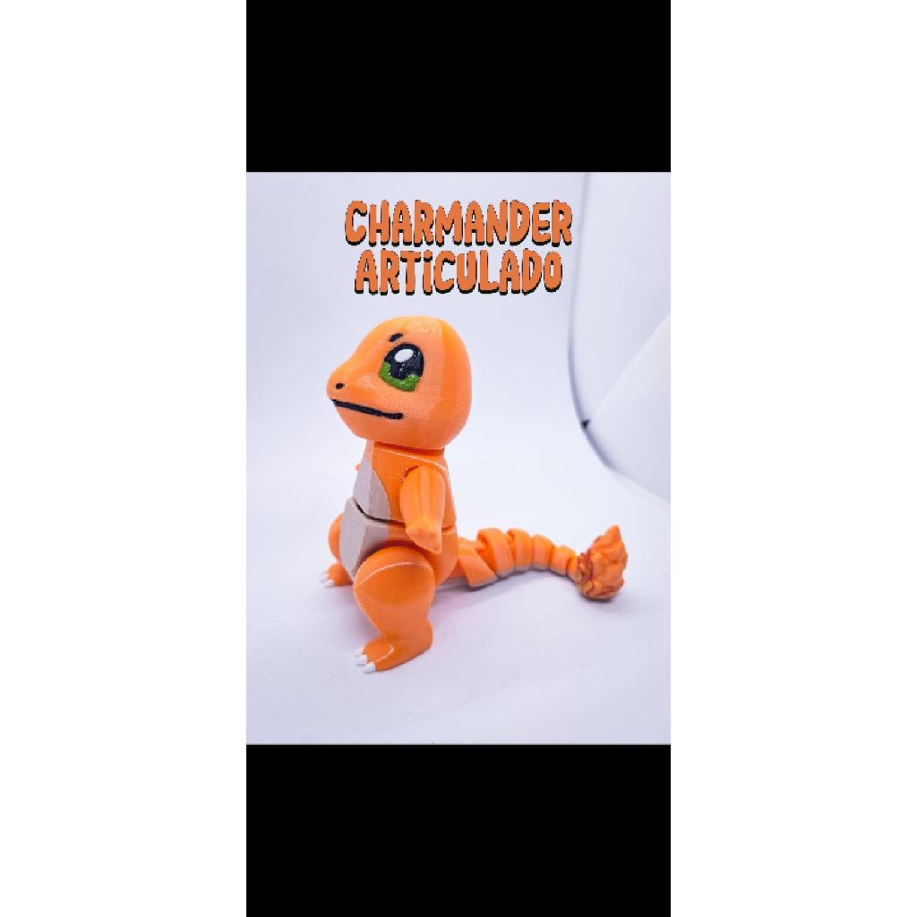 Pokémon Charmander - Modelo Flexível e Colecionável