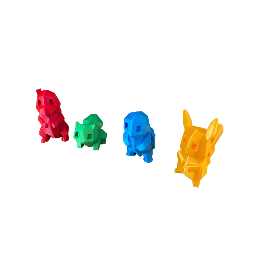 Miniaturas Pokémon - Charmander  Bulbasaur Squirtle E Pikachu
