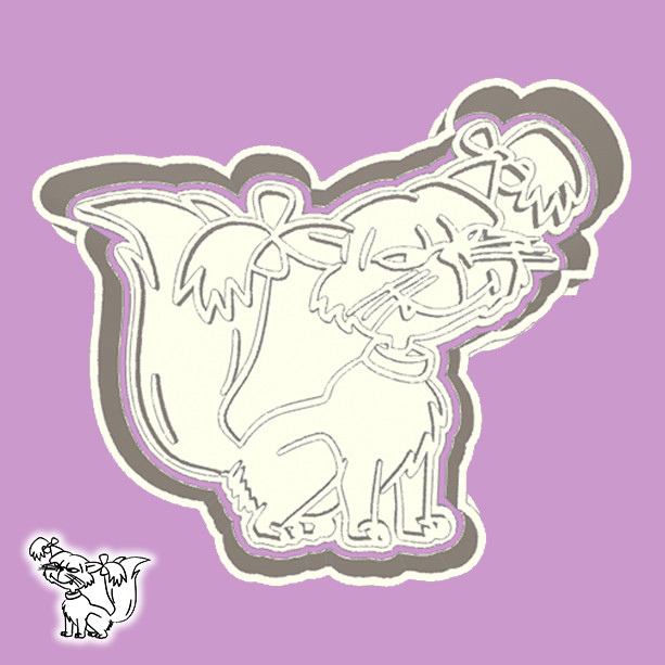 CORTADORES DE BISCOITO RUGRATS – FLUFFY (GATO) (ESTILO 1)
