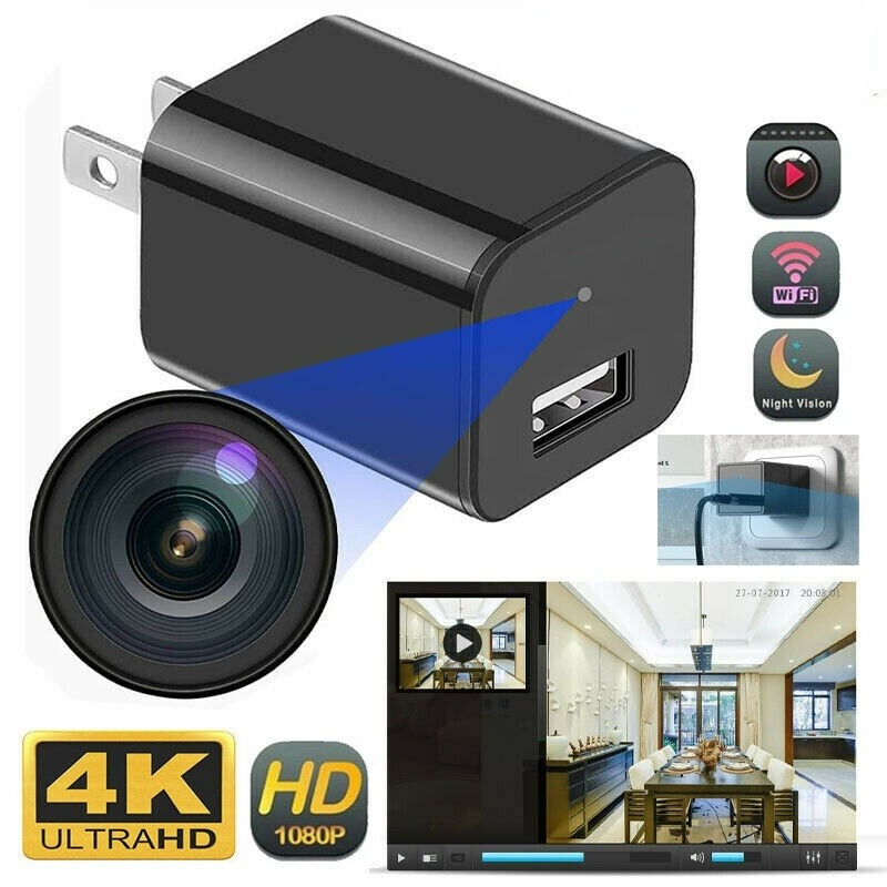 Nova Mini Câmera HD 1080P Segurança Wifi Babá Cam USB Carregador De Parede Adaptador Plug