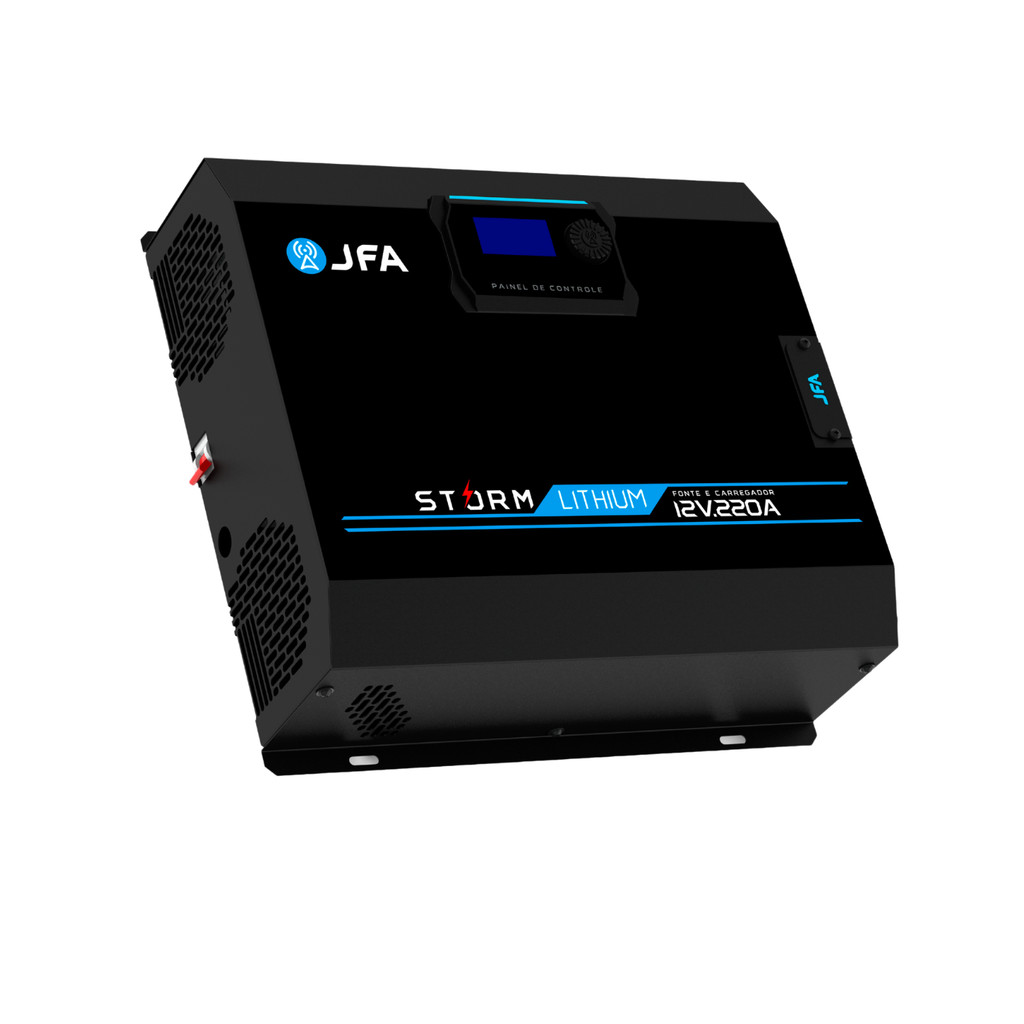 Fonte E Carregador De Baterias Storm Lithium 220A 12V Bivolt – JFA