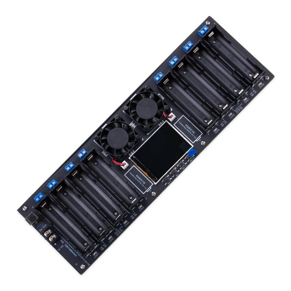 KOOBOOK 1Pcs Type-C 18650 Lithium Battery Capacity Tester 8 Channel MAh MWh Digital Battery Power Detector Module Intern