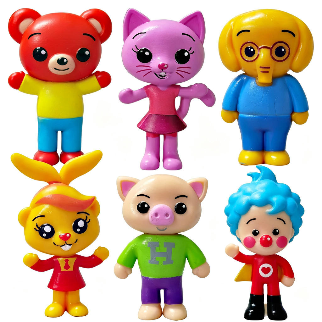 Clown Magician Action Figure Kids Cartoon Figurine Ornament Non-Toxic Material Children Birthday Gift Desktop Collectibl