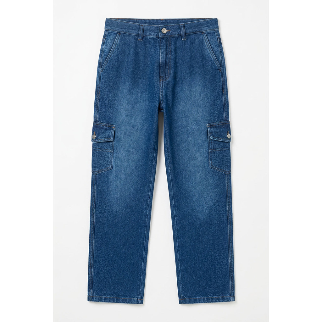 Calça Masculina Jeans Cargo Strong