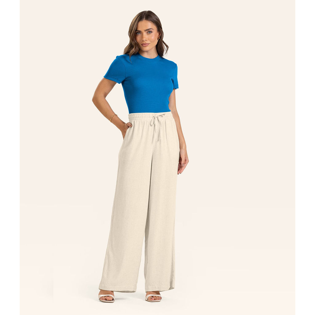 Calça Linho Strong Feminina Endless Bege