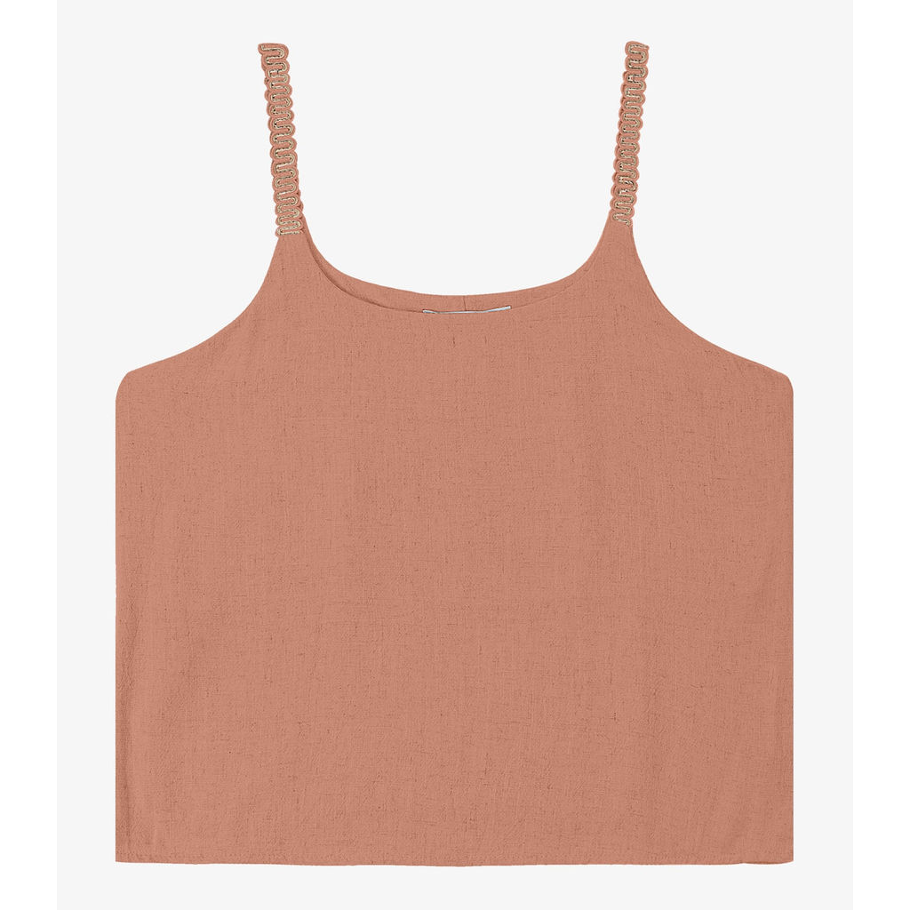 Blusa de Alça Linho Strong Feminina Endless Marrom