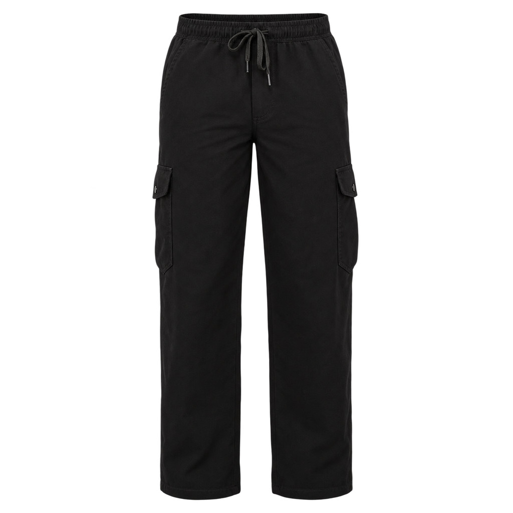 Calça Masculina Cargo Plus Size Strong Preta