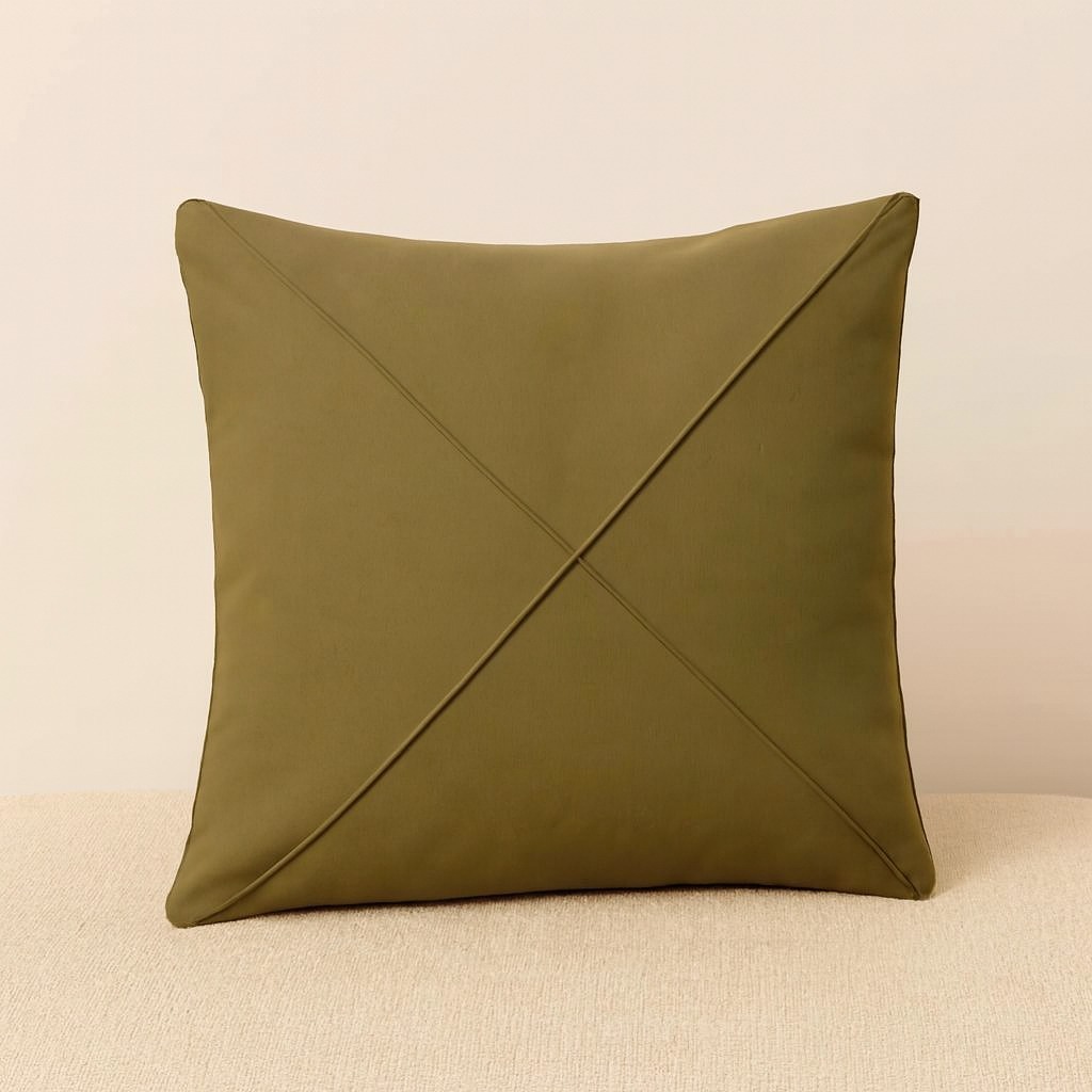 Capa de Almofada para sofá 45 x45 lisas e drapeadas no tecido de Suede forrado - ENVIO IMEDIATO