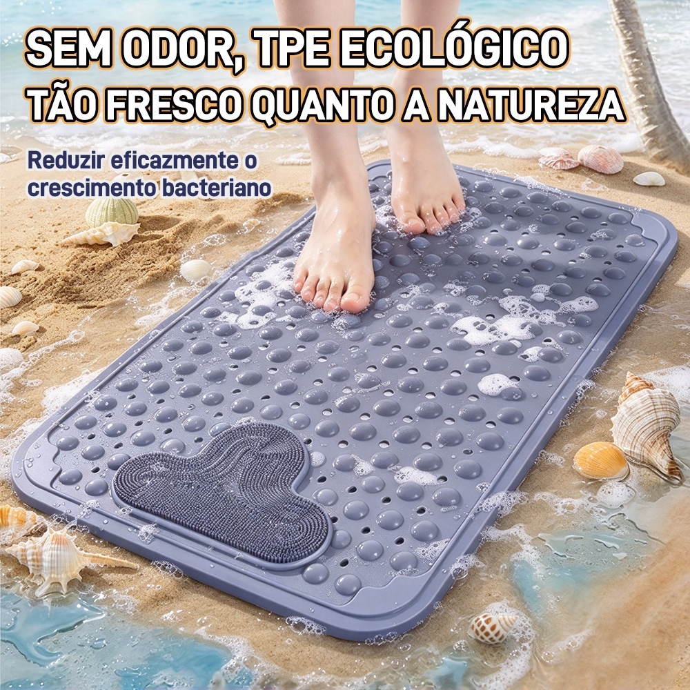 Tapete Para Banheiro Box Antiderrapante Piscina 50*80cm Non-Slip Shower Mat - Square, Eco-Friendly and Safe