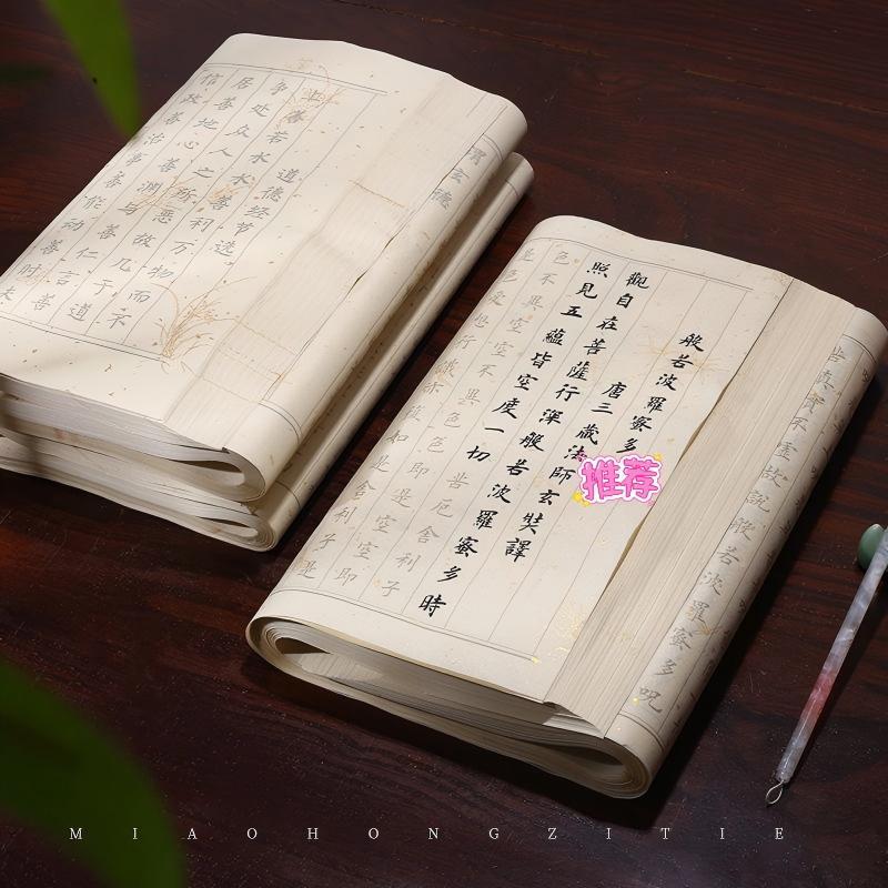 Escritura cópia meditação cópia caligrafia mão cópia escritura obras completas ética Ksitigarbha pequeno script escova c