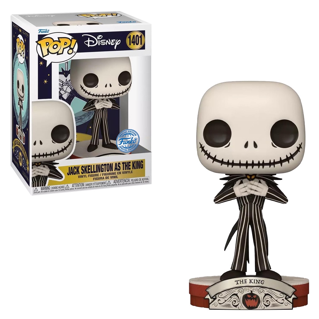 FUNKO POP DISNEY THE NIGHT BEFORE CHRISTMAS EXCLUSIVE - JACK SKELLINGTON AS THE KING 1401