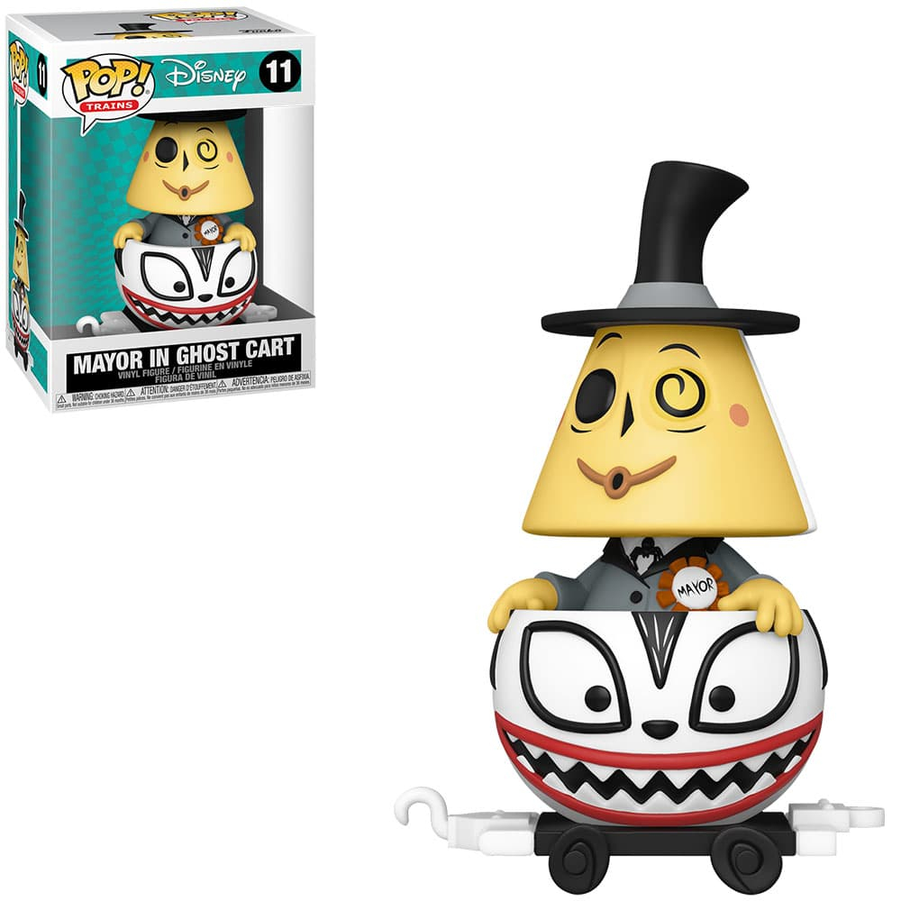 FUNKO POP DISNEY TRAINS NIGHTMARE BEFORE CHRISTMAS - MAYOR IN GHOST CART 11 NOVO ORIGINAL