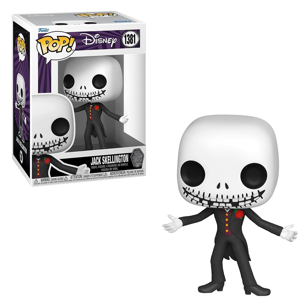 FUNKO POP DISNEY CHRISTMAS 30TH ANNIVERSARY - JACK SKELLINGTON IN FORMAL SUIT 1381 NOVO ORIGINAL