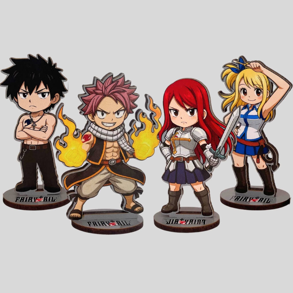 Totem Fairy tail Natsu dragneel Lucy Gray Erza anime decoração presente otaku estilo action figure
