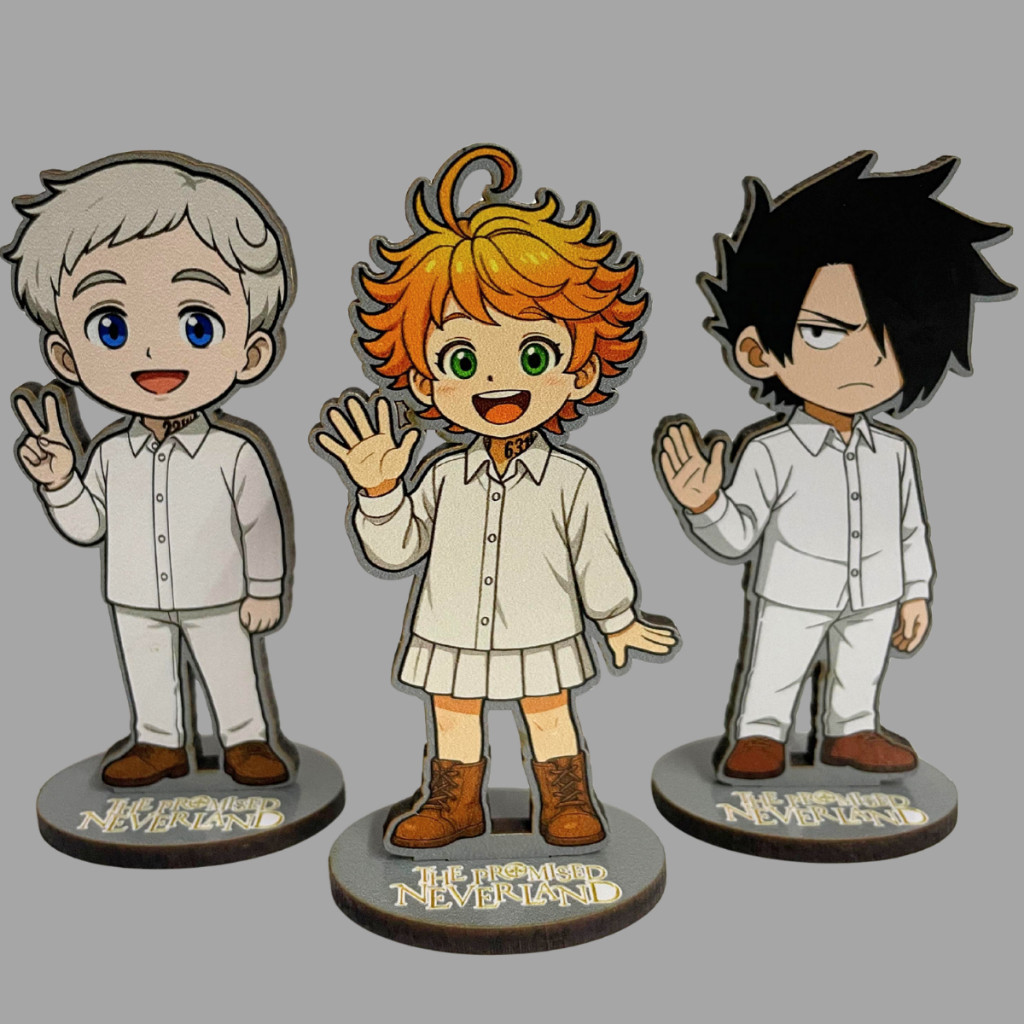 Totem The promised neverland Norman Emma Ray anime figures decorativo presente para otaku geek