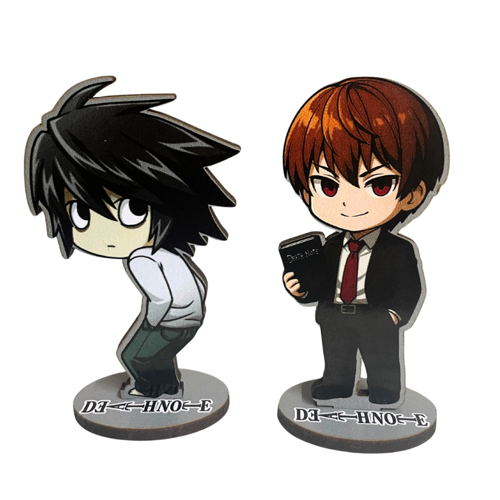 Totem Action figures Death Note Kira Light Yagami L Ryuk e Rem anime bonecos colecionaveis