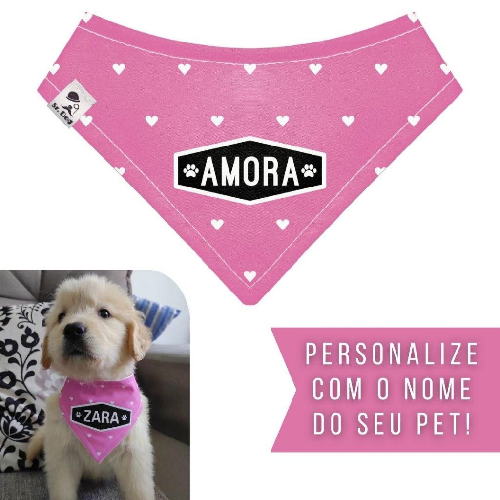 Bandana Pet Personalizada Sr. Dog - Estampa FH01