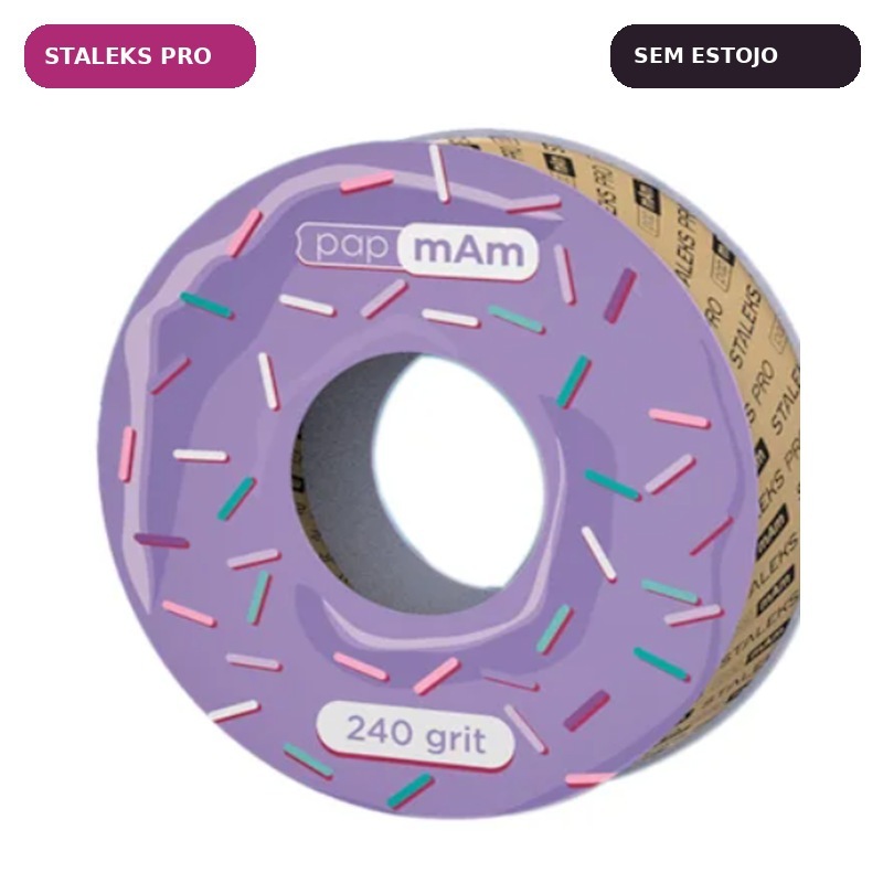 Refil Lixa em Rolo Staleks Pro papmAm 240 Grit 7m ATSC-240w Sem Estojo