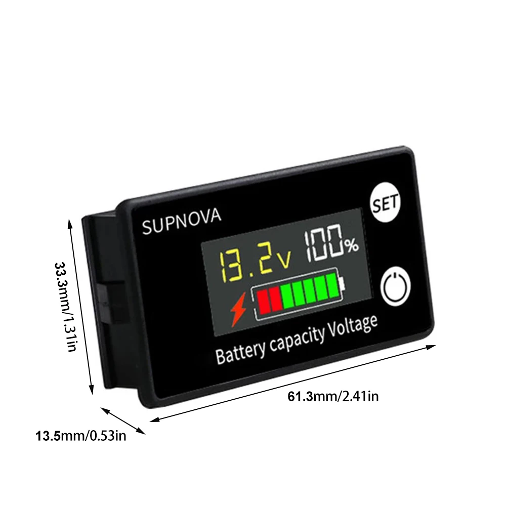 monitor De Bateria 12V 24V 36V 48V 60V 72V Testador De Carrinho De Golfe Automotivo display digital Capacidade Da Tensão