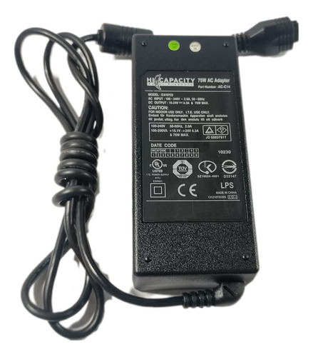 Fonte Ea10722 Ac-c14 Hi Capacity Bivolt 15-24v 4.3a N44-14
