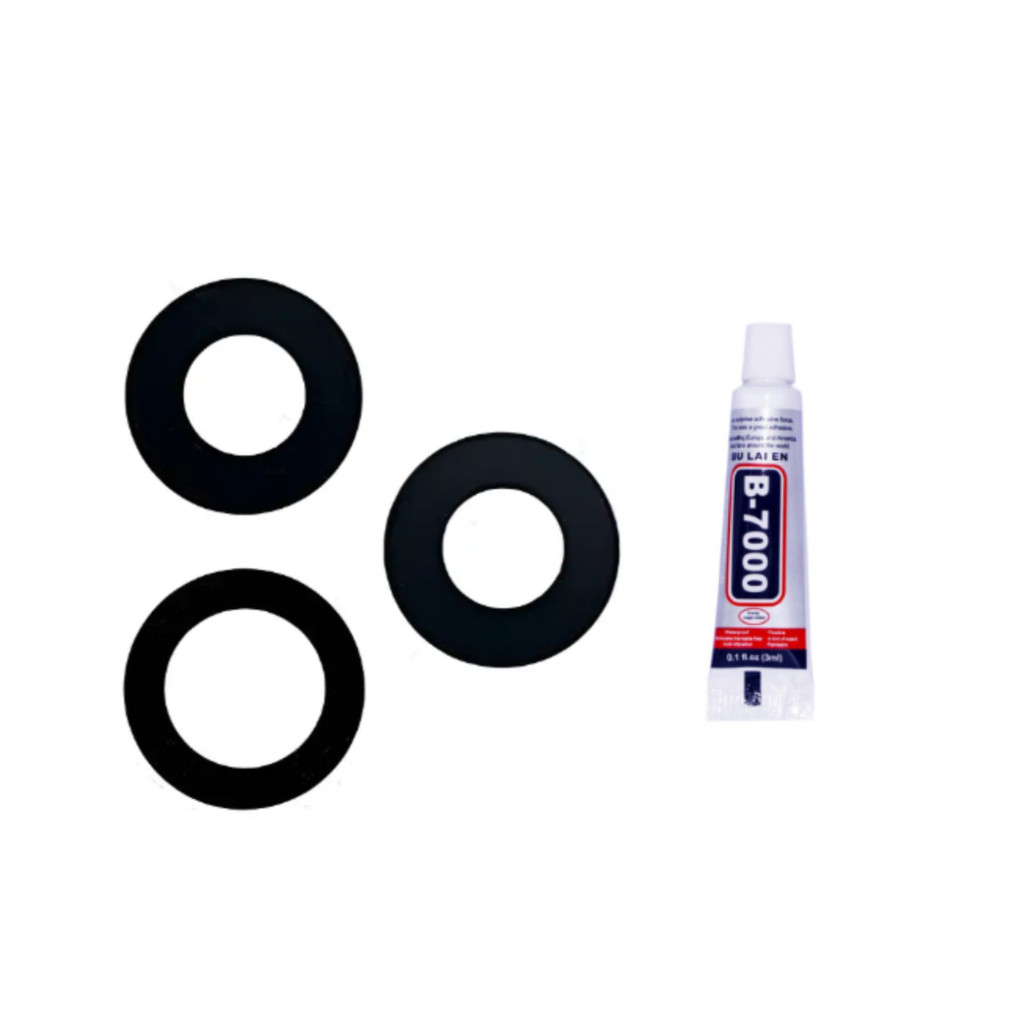 Lentes Da Câmera Traseira Para iPhone 17 Pro Max + Cola 3ml