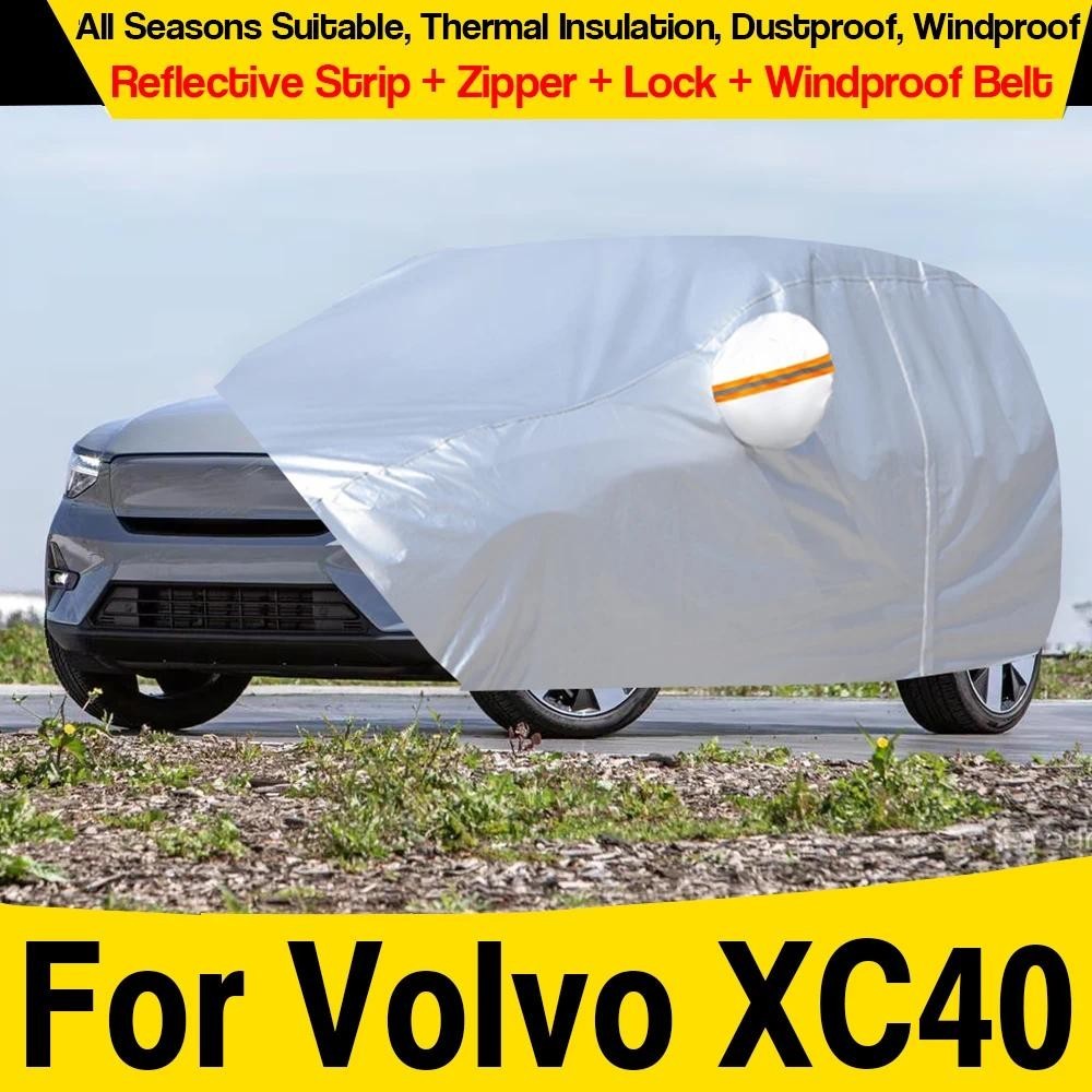 Capa Completa De Carro Para Volvo XC40 C40 EC40 2017-2025 SUV Anti-UV Sol Chuva Neve À Prova De Vento Arranhões Evitar P