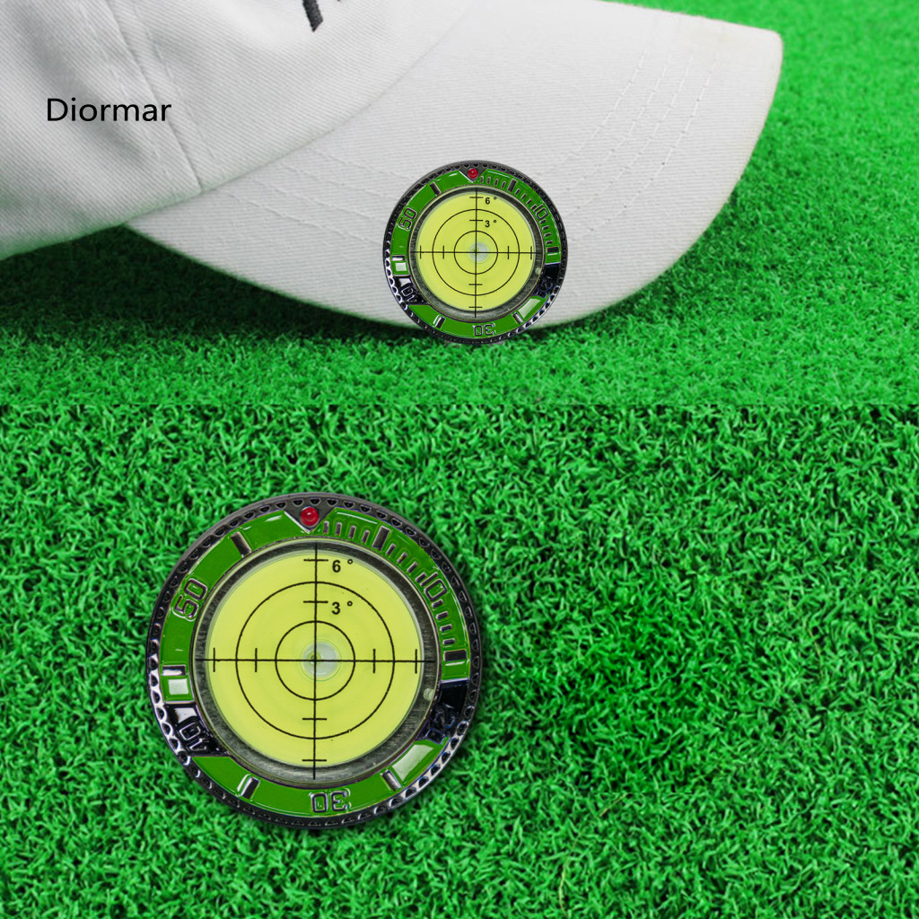 Putting Aid with Level Indicator Golf Hat Clip for Ability Iron Ball Marker – High Precision Portable Green Reader Pro