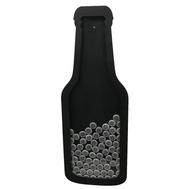 Quadro Porta Tampinha Garrafa Slim Cerveja Bebida 68x25cm