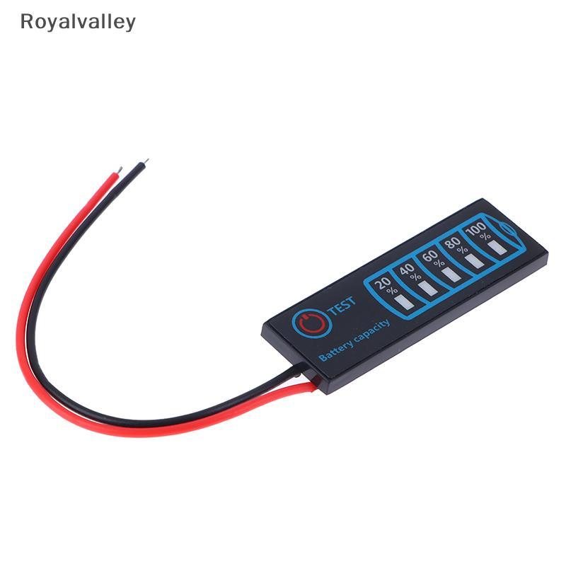 [Royalvalley] 1S-8S Li-ion Lithium 5-30V Testador De Indicador De Nível De Bateria De Chumbo-Ácido Display LCD Medidor D