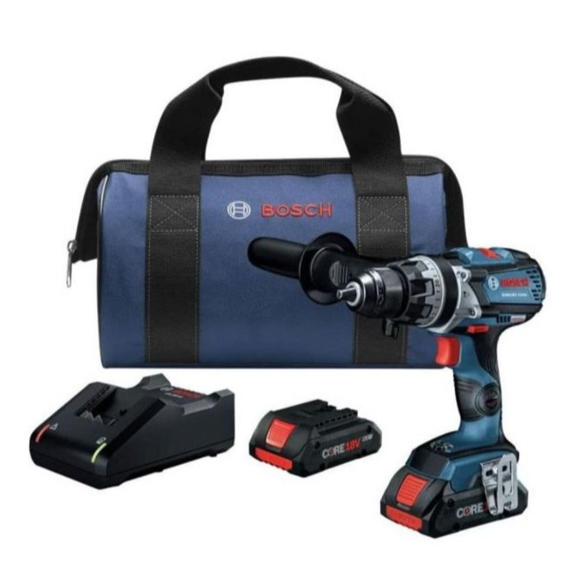 Bosch GSB18V-755CB25-RT 18V Brute Resistente Conectado Pronto EC Brushless Lithium-Ion 1/2 Pol . Kit De Chave De Perfura