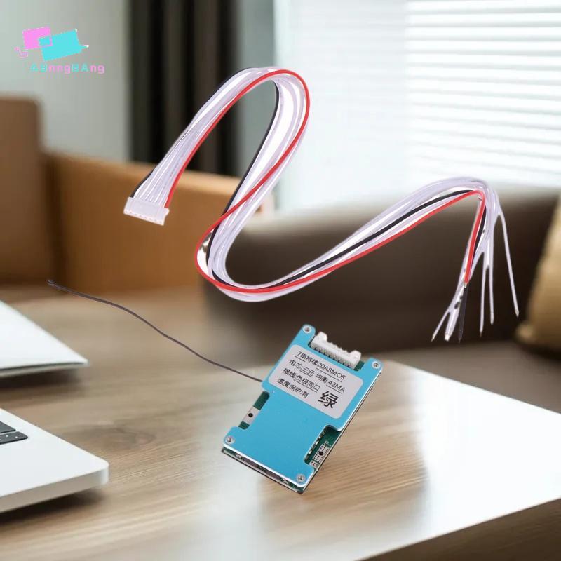 Abongbanghn BMS 7S 24V 15A 20A 25A Li-ion Lithium 18650 Placa De Proteção De Carga De Bateria Com Temperatura Balanceada