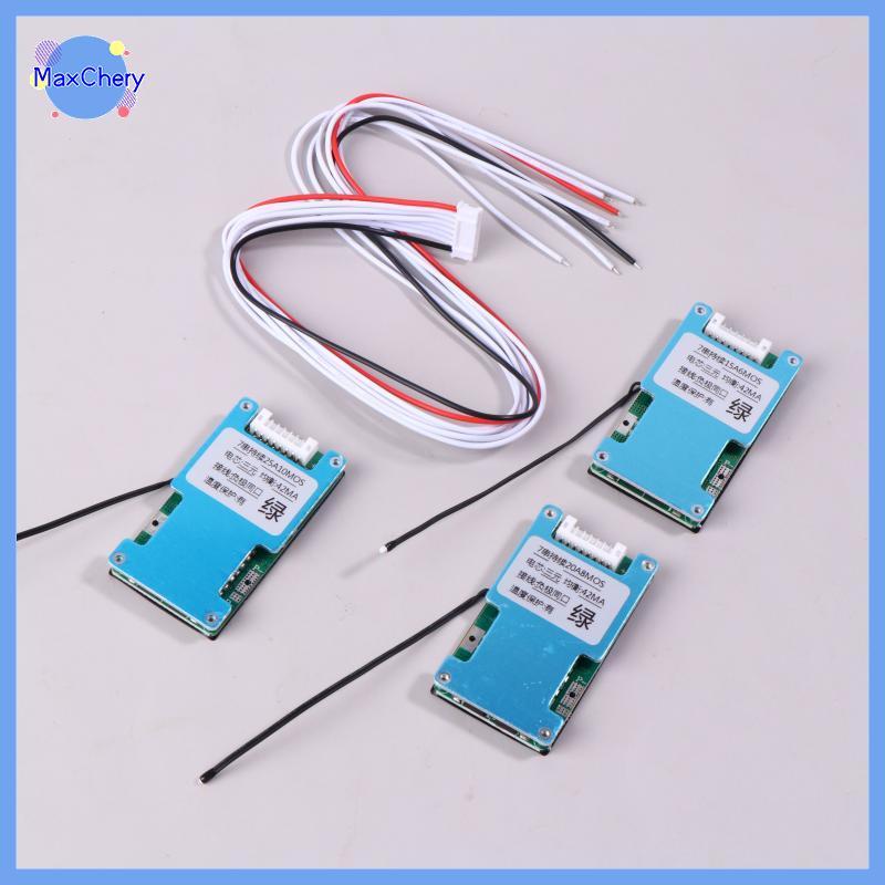 MCHY > BMS 7S 24V 15A 20A 25A Li-ion Lithium 18650 Placa De Proteção De Carga De Bateria Com Temperatura Balanceada Para