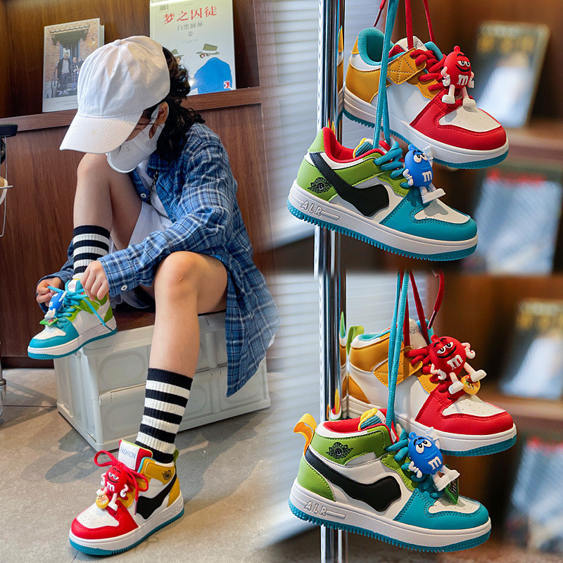 Influenciador Sapatos De Pato Mandarim Para Crianças 2024 Outono Novo Estilo Meninas Tênis Casu