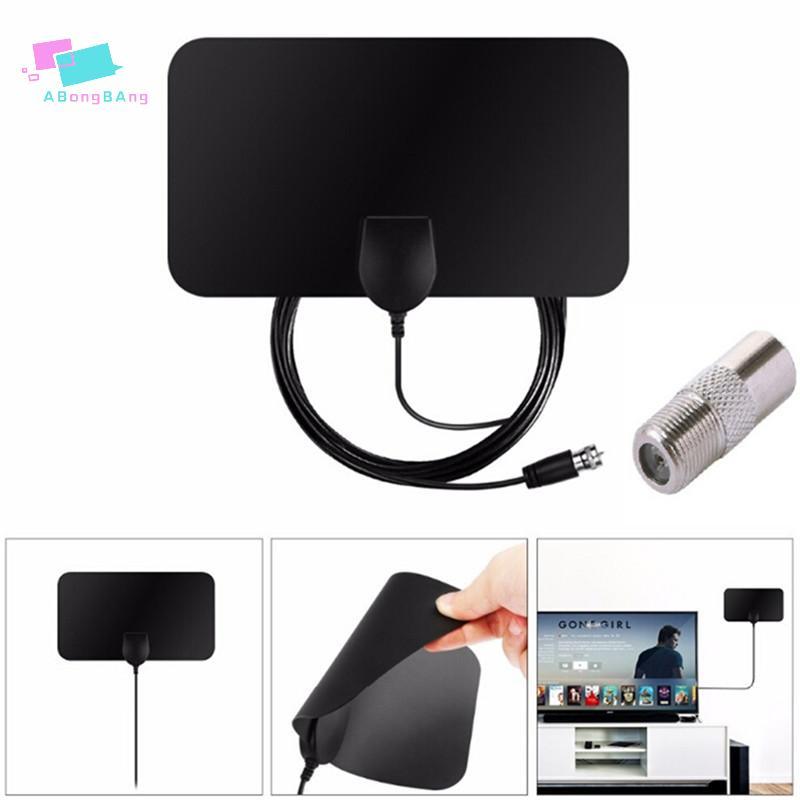 Antena De TV Abongbanghn HDTV DVB-T2 Plana HD Digital Interna Amplificada Com Alcance De 50 Milhas TVFox Nice