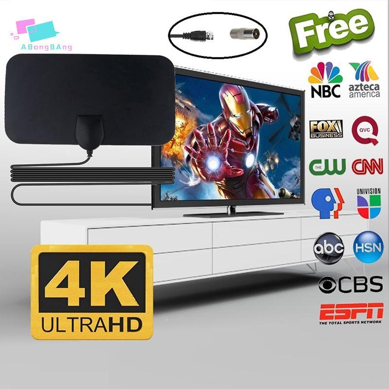 Abongbanghn Mini HD Digital HDTV Antenacom Adaptador DTV Antena De TV Interna DVB-T2 Receptor De Sinal Para Europeu Amer