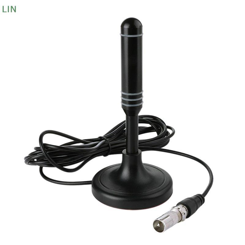 Antena De TV Digital Receptor De Sinal Amplificador Cabo Coaxial HDTV DVB-T T2 DAB Adaptador Interna