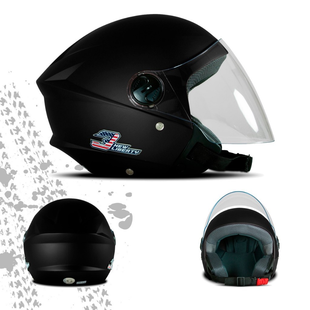 Capacete Aberto Pro Tork New Liberty Three Elite 56 58 60 Fosco Vintage Feminino Masculino Green Sky