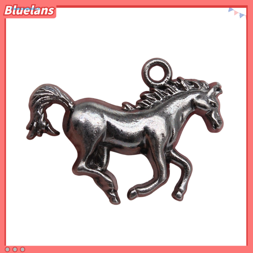 Non-fading Horse Jewelry Pendant Necklace Charm Vintage Metal for Making – Retro Running Diy Craft for Earrings for So