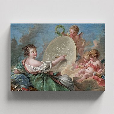 Quadro Canvas Allegory of Painting Borda Infinita 60x90cm