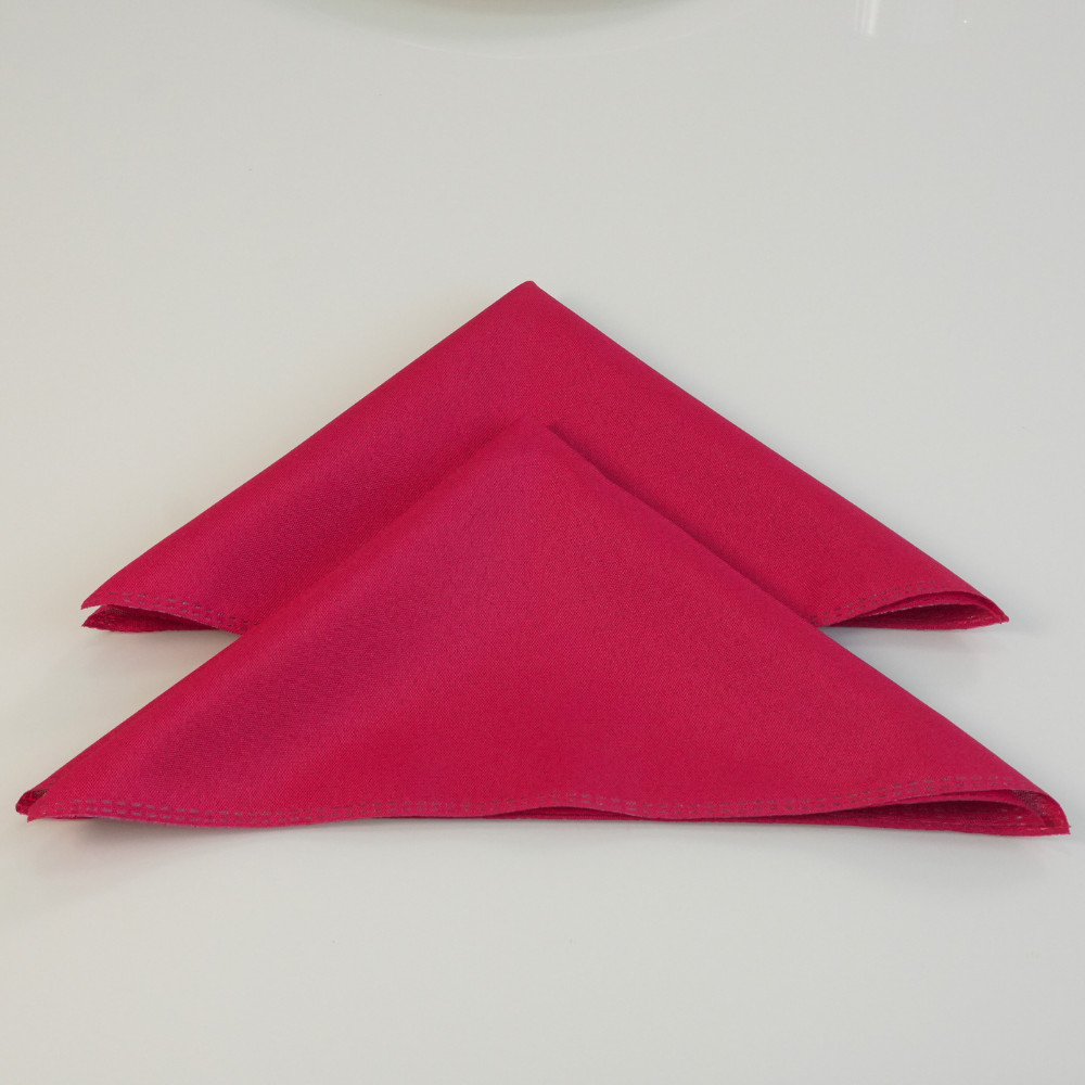 Kit de 4 Guardanapos de Tecido Basic 35cm x 35cm 100% Poliéster Tecido Oxford Liso