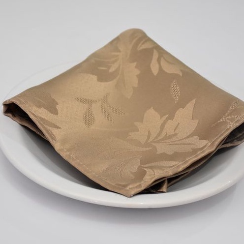 KIT 10 Guardanapos em tecido JACQUAR LUXO - Acabamento em BAINHA - Tamanho 35 X 35cm- Escolha a cor