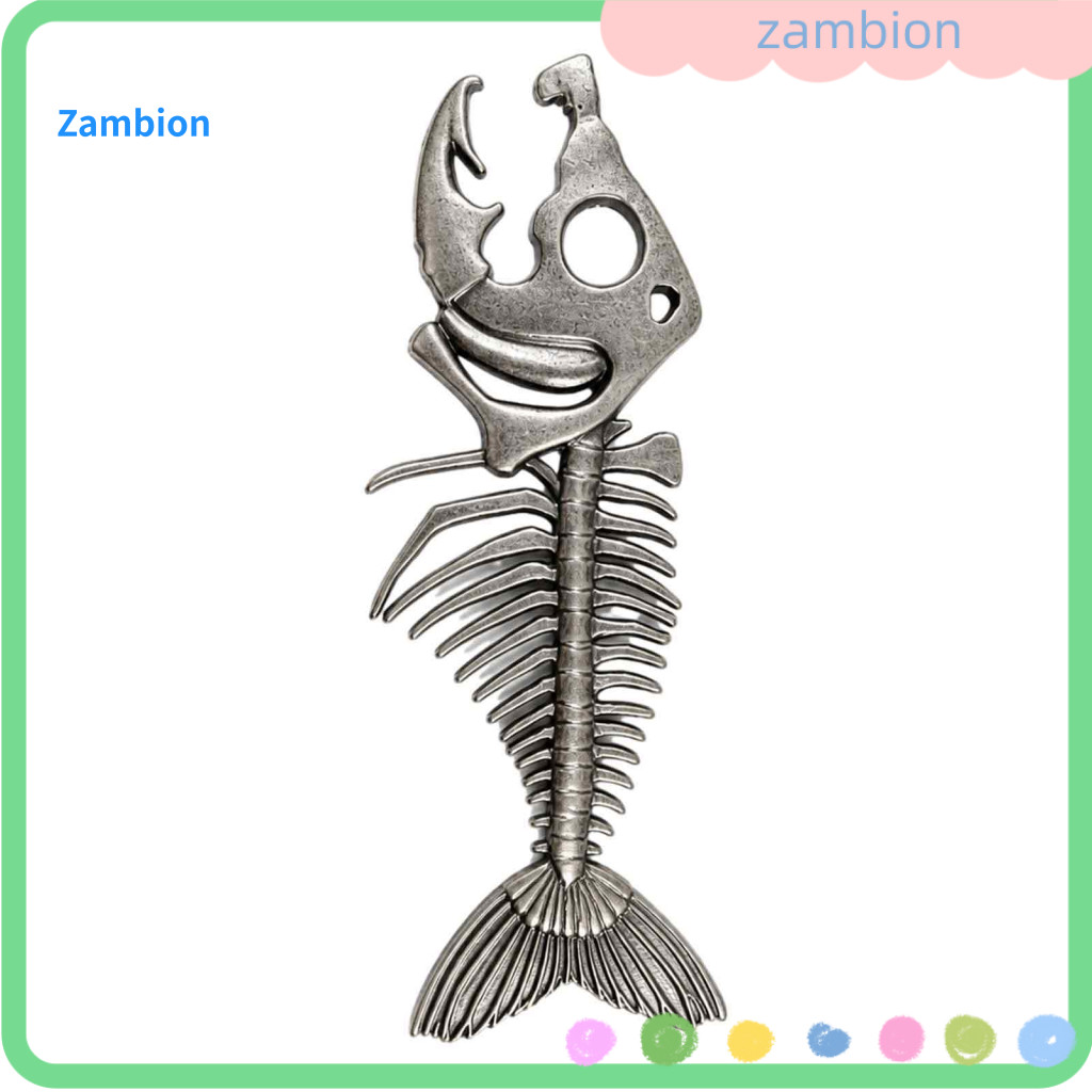 Heavy Duty Beer Bottle Opener Personalized Gift for Men Vintage Fish Bone – Cap Remover Durable Kitchen Gadget for Hom
