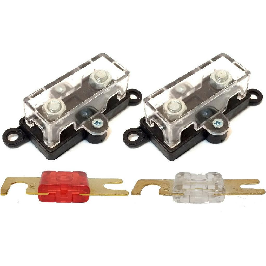 4 Porta Fusível Midi e 16 Fusíveis mini faca 80 e 100 Amper