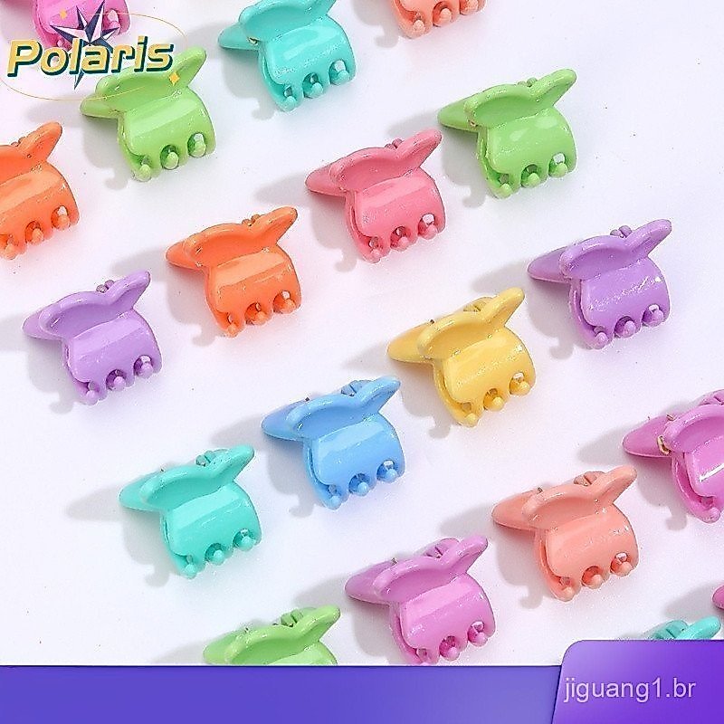 100Pcs Grampos De Garra Borboleta Clipes Misturar Cores Mini Cabelo Plásticos Coreanos Bonitos