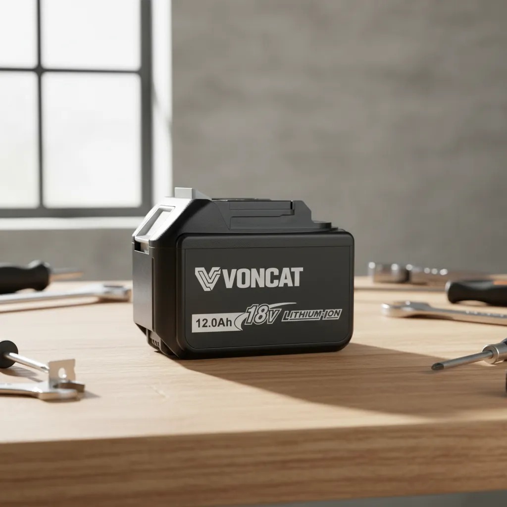 Bateria VONCAT 18V 12Ah Recarregável com Encaixe Padrão Makita